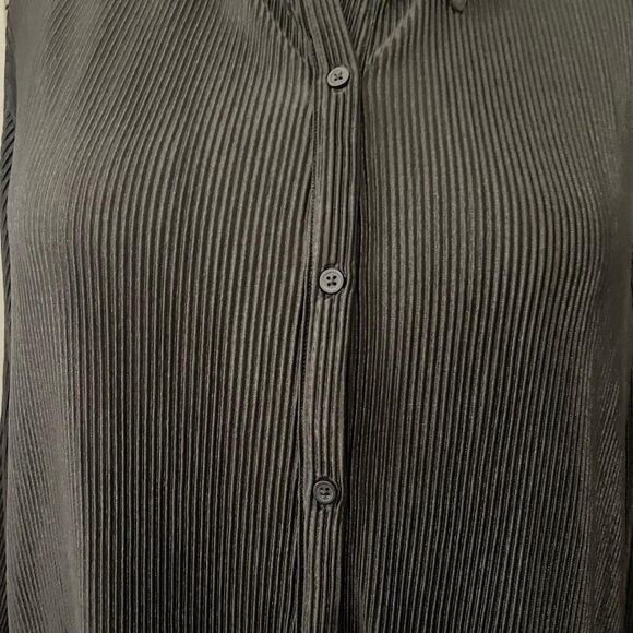 Nine.Eight Plisse Pleat Shirt and Pants Set, Black. Size 3X NEW! - Picture 7 of 10